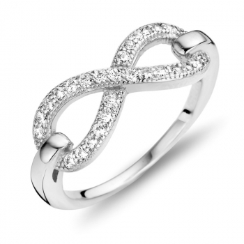 Ring Infinity mit 27 Zirkonia Silber 925 "Unendlichkeit"
